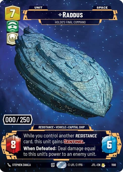 Raddus - Holdo's Final Command (Serialized)