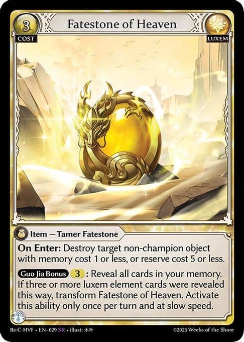 Fatestone of Heaven