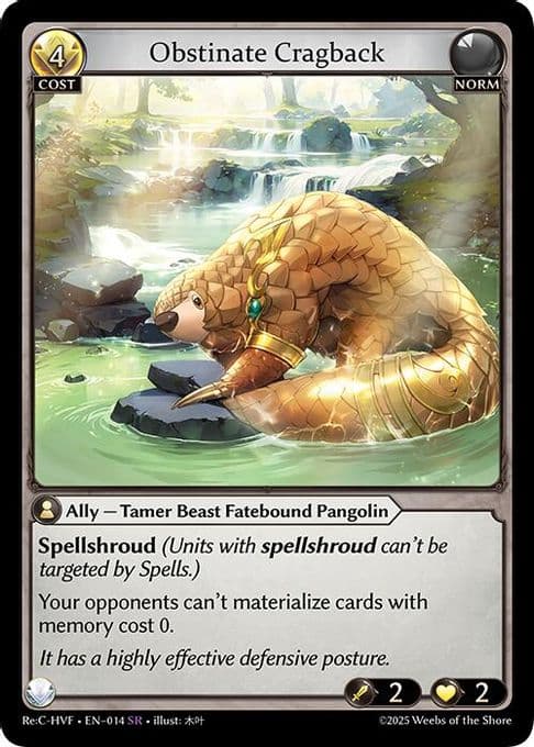 Obstinate Cragback