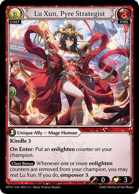 Lu Xun, Pyre Strategist
