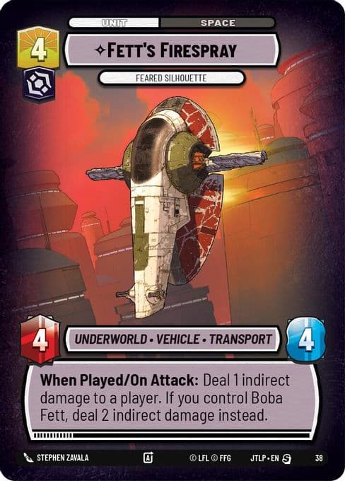 Fett's Firespray - Feared Silhouette (Foil)