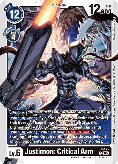 Justimon: Critical Arm (Store Tournament 2025 Vol.2 Participation Pack)