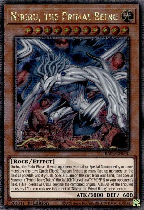 Nibiru, the Primal Being (New Art) (Quarter Century Secret Rare)