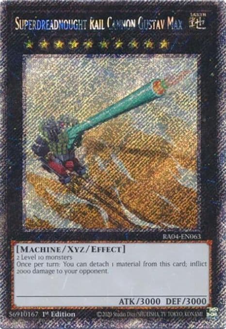 Superdreadnought Rail Cannon Gustav Max (Platinum Secret Rare)