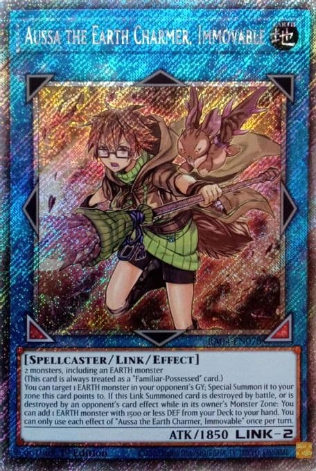 Aussa the Earth Charmer, Immovable (Platinum Secret Rare)