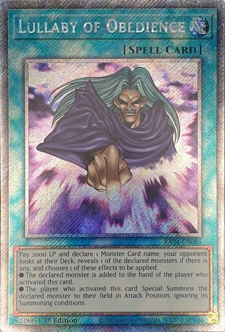 Lullaby of Obedience (Platinum Secret Rare)