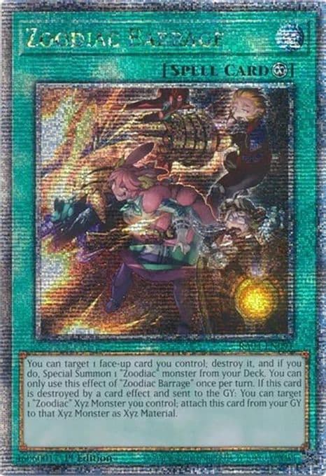 Zoodiac Barrage (Quarter Century Secret Rare)