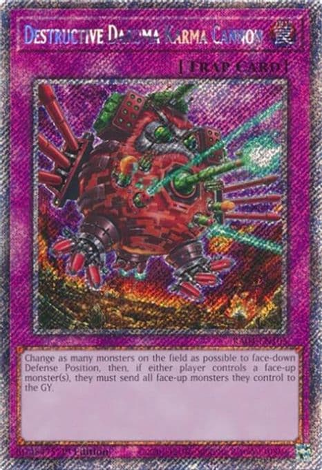 Destructive Daruma Karma Cannon (Platinum Secret Rare)