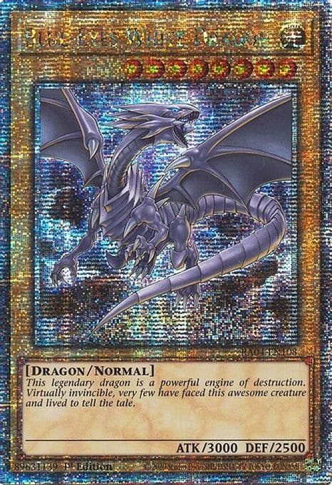 Blue-Eyes White Dragon (8th Art) (Quarter Century Secret Rare)