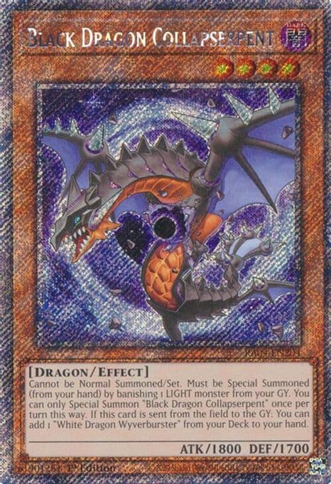 Black Dragon Collapserpent (Platinum Secret Rare)