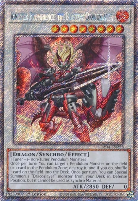 Ignister Prominence, the Blasting Dracoslayer (Platinum Secret Rare)