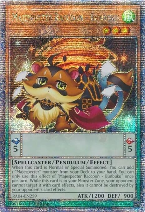 Majespecter Raccoon - Bunbuku (Quarter Century Secret Rare)
