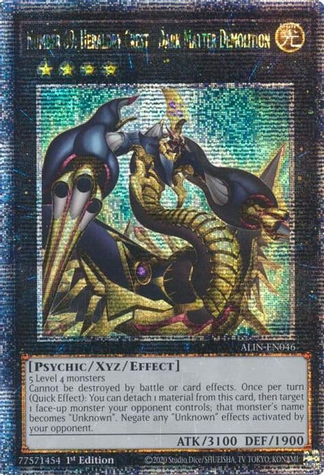 Number 69: Heraldry Crest - Dark Matter Demolition (Quarter Century Secret Rare)