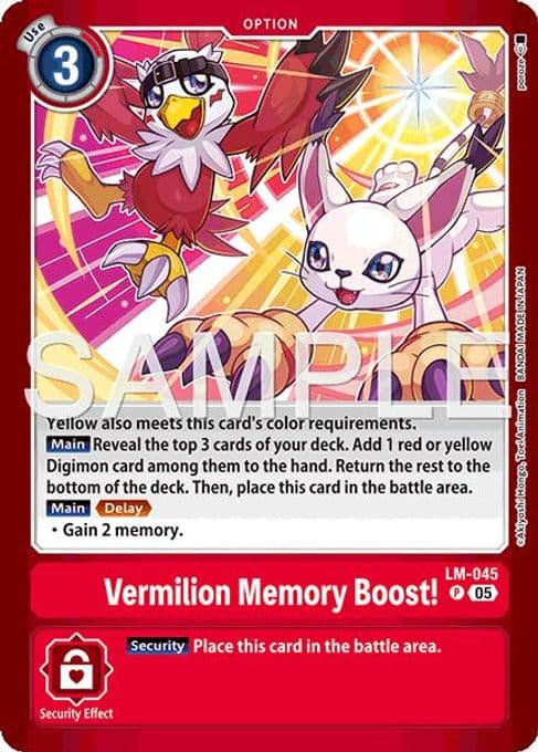 Vermillion Memory Boost!
