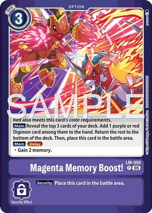 Magenta Memory Boost!