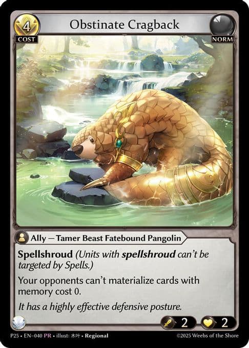 Obstinate Cragback