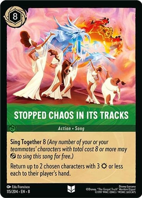 Stopped Chaos in Its tracks