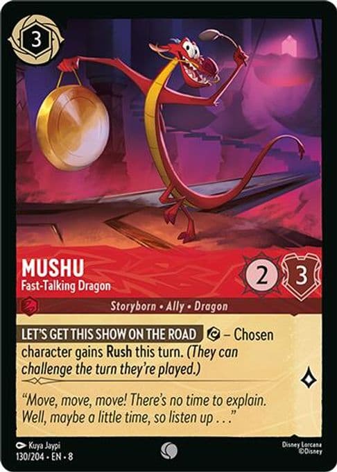 Mushu - Fast-Talking Dragon