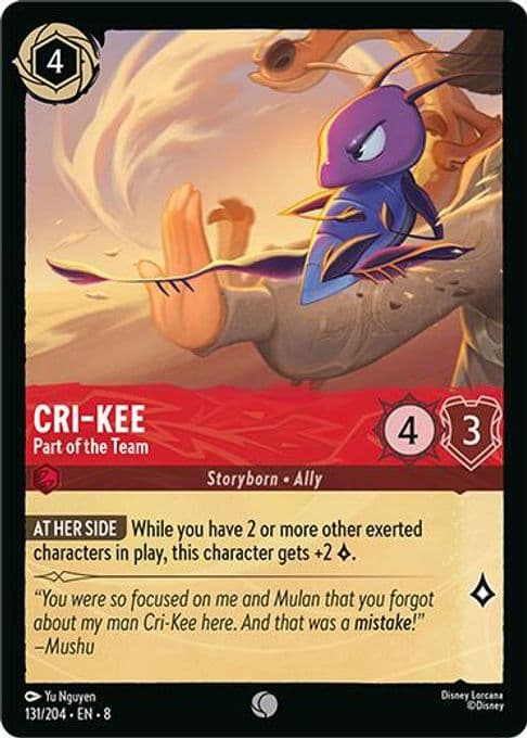 Cri-Kee - Part of the Team