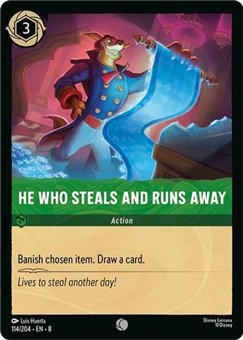 He Who Steals And Runs Away