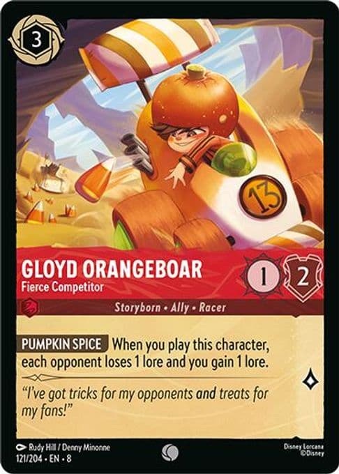 Gloyd Orangeboar - Fierce Competitor