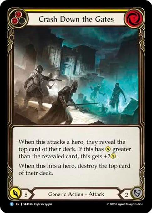 Crash Down the Gates (Yellow)
