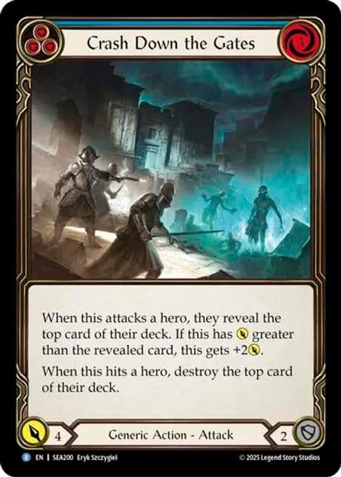 Crash Down the Gates (Blue)