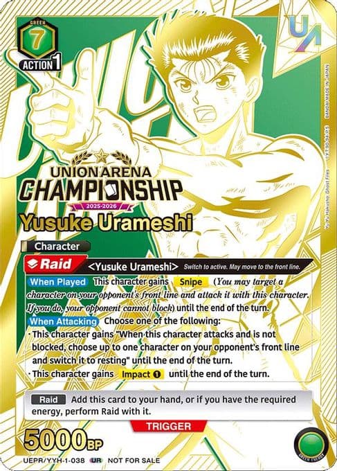 Yusuke Urameshi (Regionals 25-26)