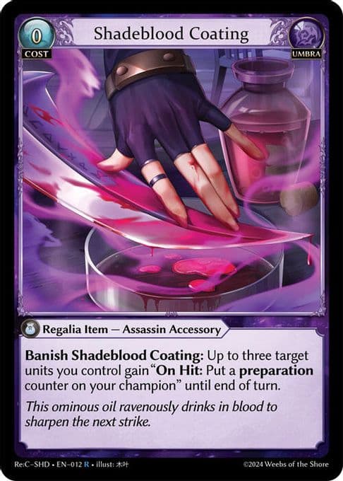 Shadeblood Coating