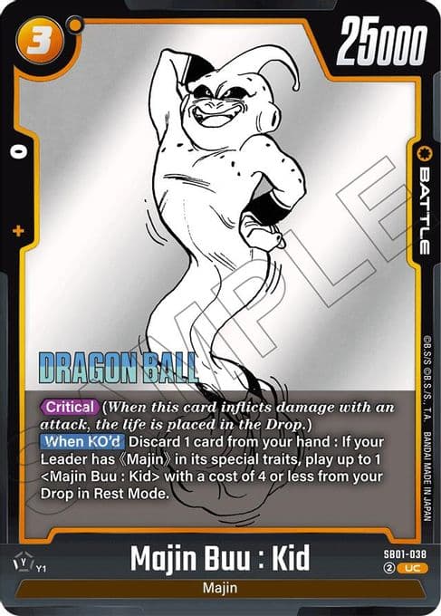 Majin Buu : Kid - SB01-038