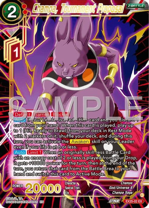 Champa, Tournament Proposal