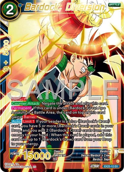 Bardock, Diversion