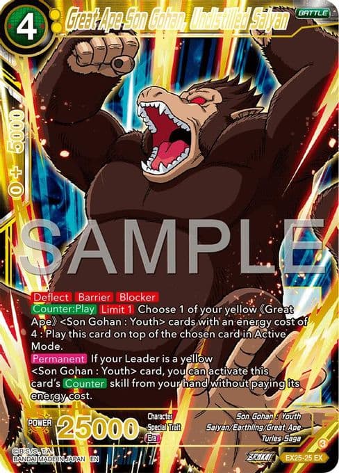 Great Ape Son Gohan, Undistilled Saiyan