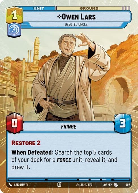 Owen Lars - Devoted Uncle (Hyperspace Foil)