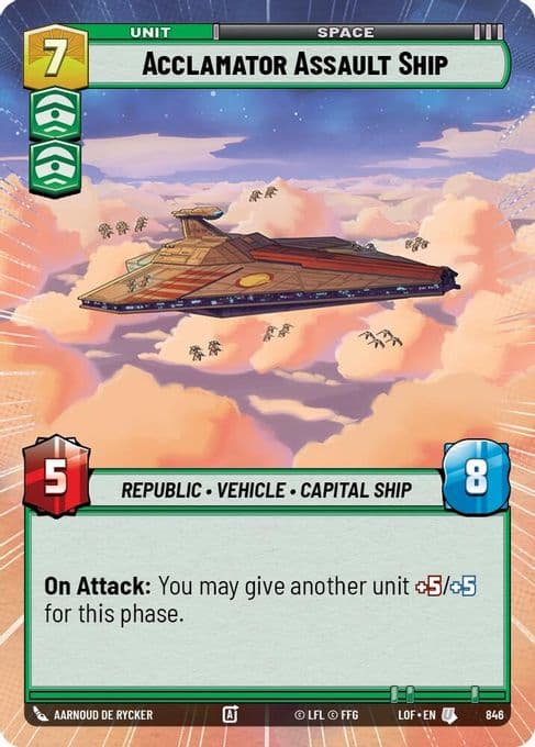 Acclamator Assault Ship (Hyperspace Foil)