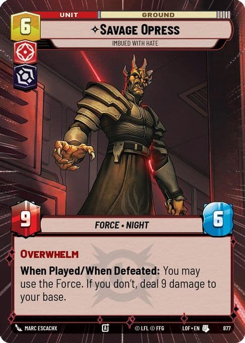 Savage Opress - Imbued With Hate (Hyperspace Foil)