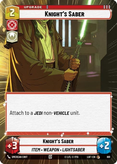 Knight's Saber (Hyperspace Foil)