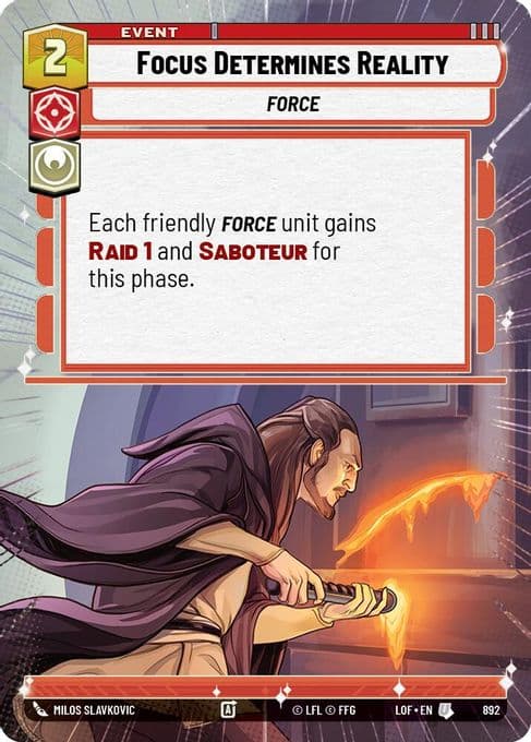 Focus Determines Reality (Hyperspace Foil)