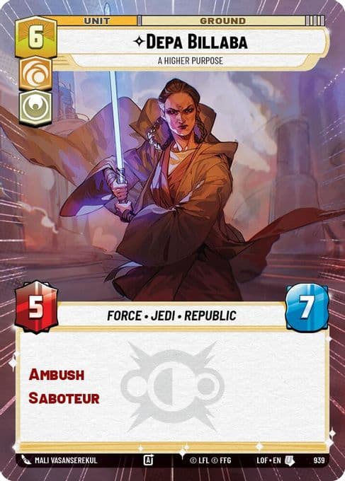 Depa Billaba - A Higher Purpose (Hyperspace Foil)