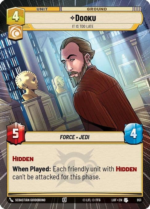 Dooku - It Is Too Late (Hyperspace Foil)