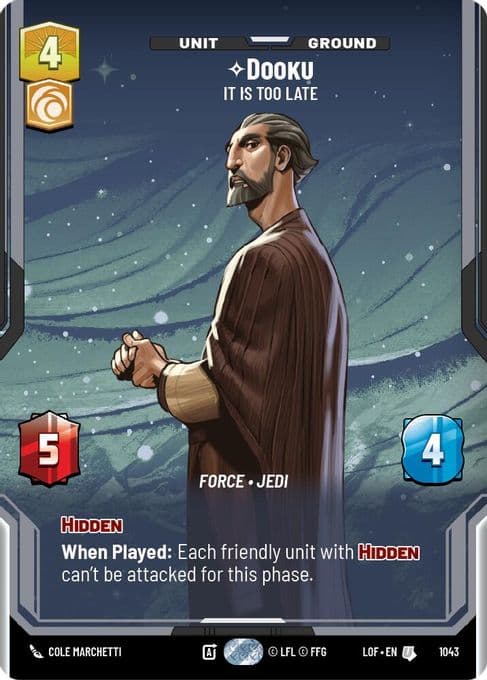 Dooku - It Is Too Late (Prestige)