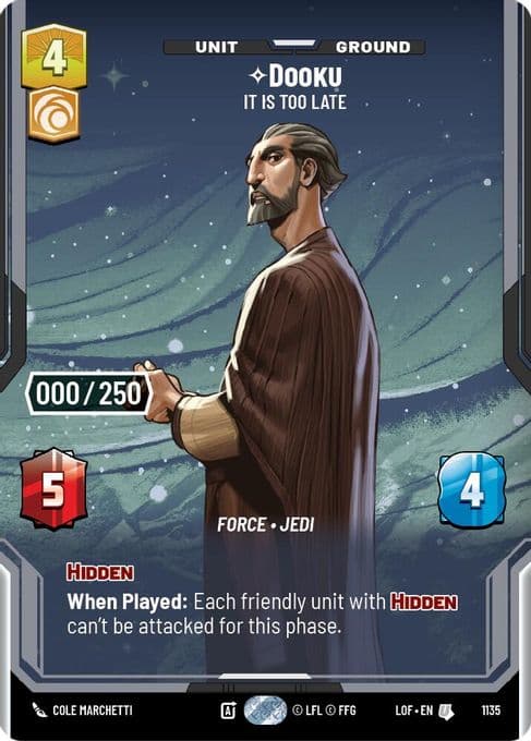 Dooku - It Is Too Late (Serialized)