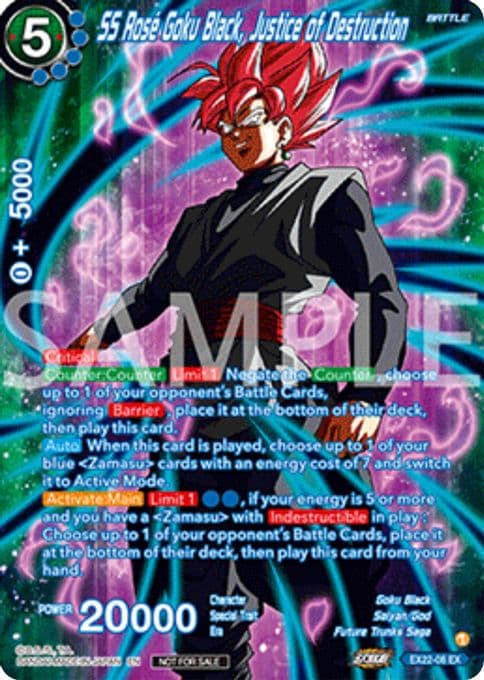 SS Rose Goku Black, Justice of Destruction (Premium Alt-Art Set 2025 Vol.2)