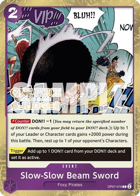 Slow-Slow Beam Sword (Judge Pack Vol. 6)