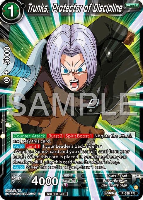 Trunks, Protector of Discipline (Tournament Pack Vol.12)