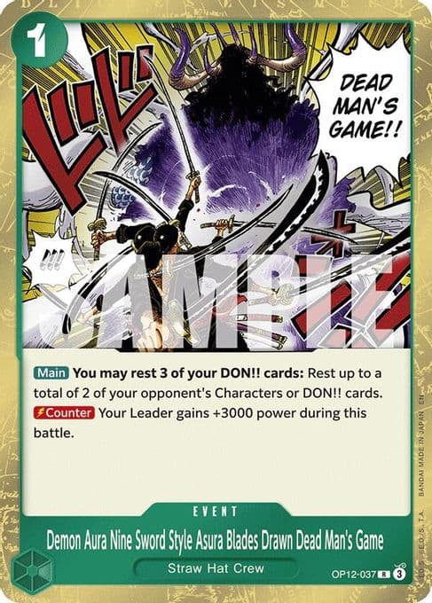 Demon Aura Nine Sword Style Asura Blades Drawn Dead Man's Game