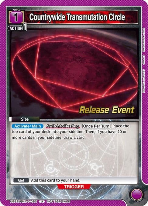 Countrywide Transmutation Circle