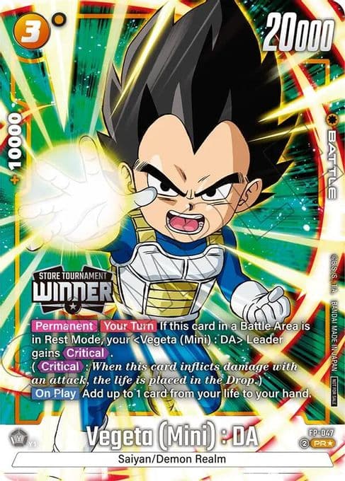 Vegeta (Mini) : DA - FP-047 (Tournament Pack -Winner- 07)