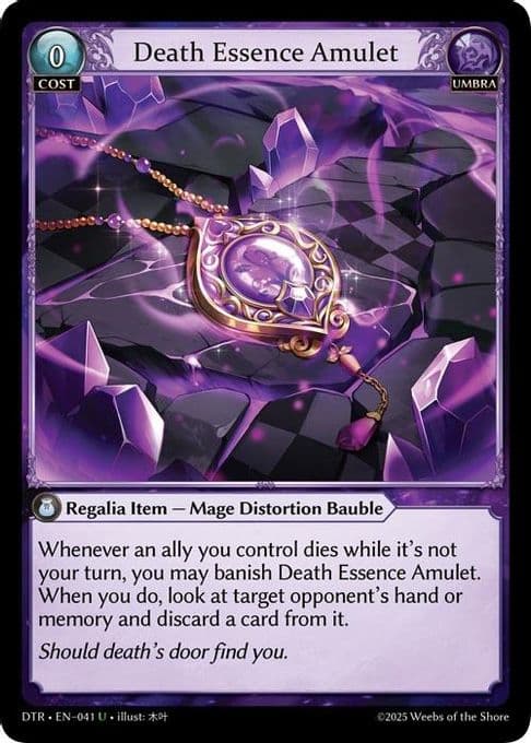Death Essence Amulet