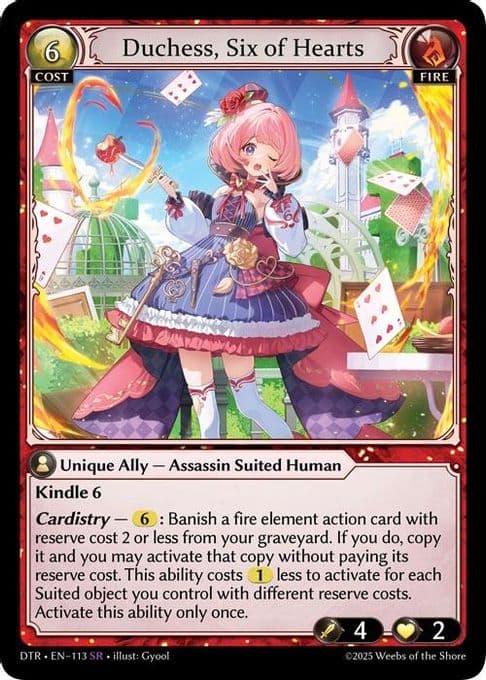 Duchess, Six of Hearts